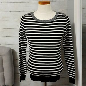White House Black Market Womens Striped Top Small